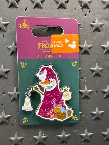 HKDL-World of Frozen Christmas Olaf Dangle Bell