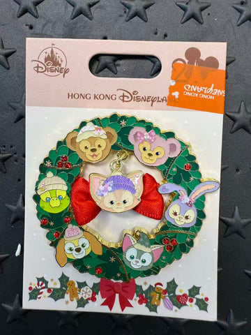 HKDL-20th Anniversary Duffy&Friends Christmas Wreath
