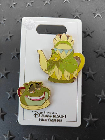 SHDL-Princess and the Frog Tiana Teapot and Prince Naveen Teacup