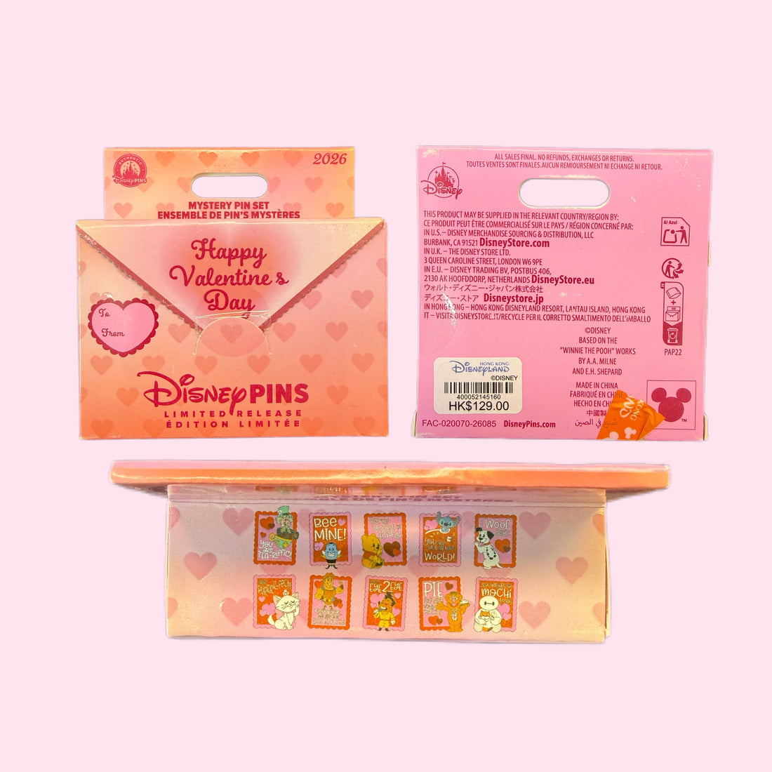 HKDL - 2026 Happy Valentine's Day Mystery Box - 2 pins