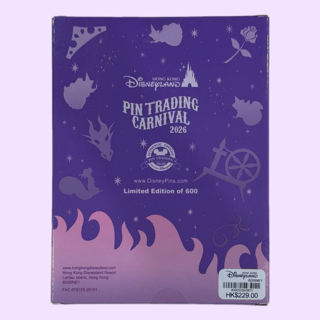 【PRE-SALE】 HKDL - 2026 PTC Aurora & Maleficent Jumbo Pin LE600