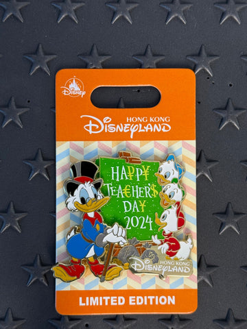 HKDL-2024 Teachers' Day Scrooge McDuck&Huey, Dewey, Louie Limited Edition