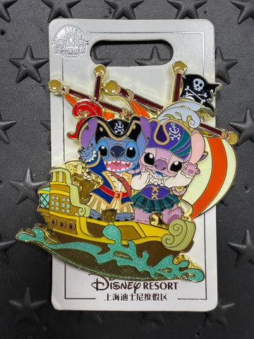 SHDL-Lilo&Stitch Stitch&Angel Pirate Ship