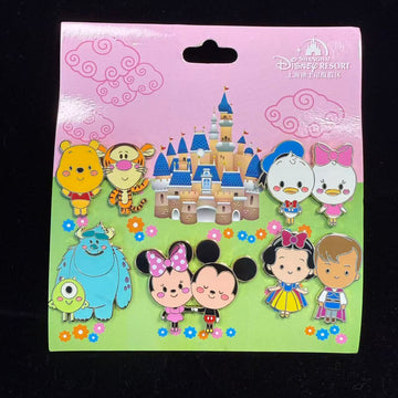 SHDL-Q Style Classic Characters&Enchanted Storybook Castle Pin Set