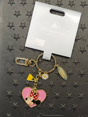 SHDL-Minnie&Daisy Double Sided Heart Keychain