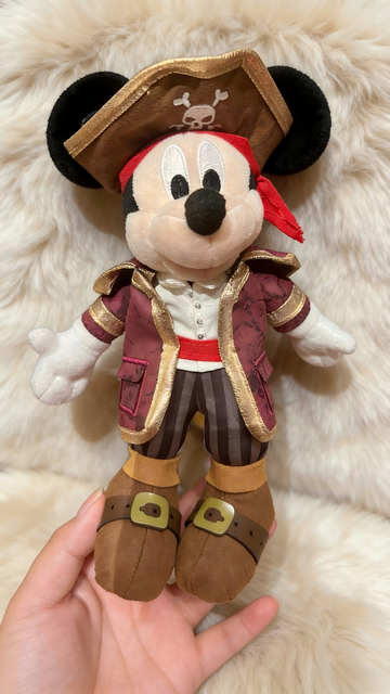 SHDL-Pirate of the Caribbean Pirate Mickey Plush Keychain