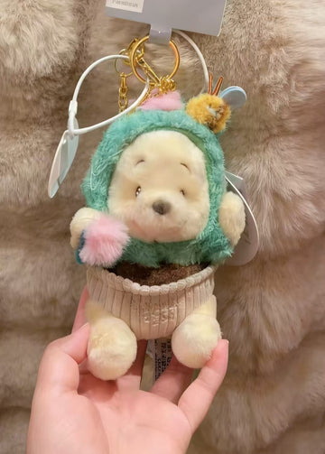 SHDL-Winnie the Pooh Autumn Hedgehog Plush Keychain