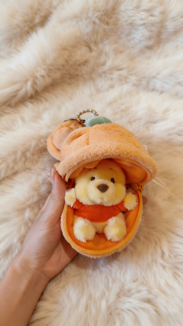SHDL-Winnie the Pooh Pumpkin Plush Storage Keychain