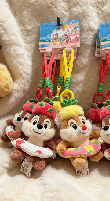 SHDL-Chip&Dale Summer Fruit Plush Keychain