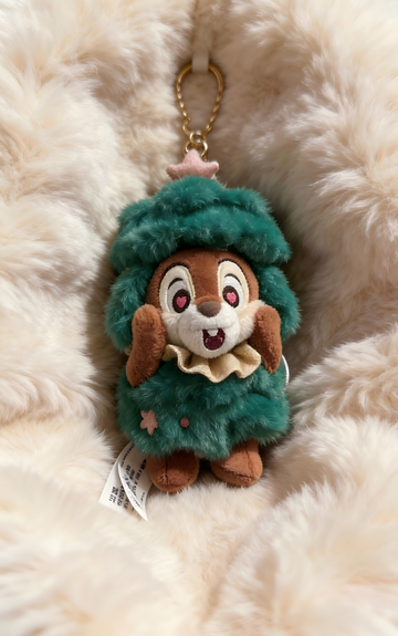 SHDL-Chip&Dale Series Chip Christmas Tree Style Plush Keychain