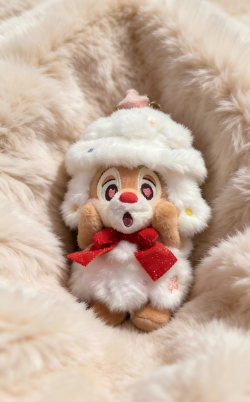 SHDL-Chip&Dale Series Dale Christmas Tree Style Plush Keychain