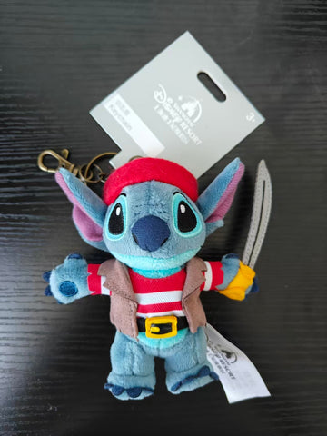 SHDL-Lilo&Stitch Stitch Pirate Plush Keychain