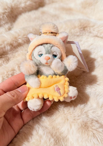 SHDL-Duffy&Friends Soft Dreams Series Gelatoni Plush Keychain
