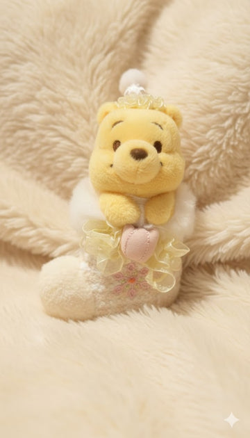 SHDL-Winnie the Pooh&Friends Winnie the Pooh Christmas Stocking Style Plush Keychain