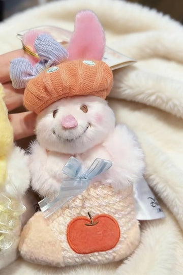 SHDL-Winnie the Pooh&Friends Piglet Christmas Stocking Style Plush Keychain