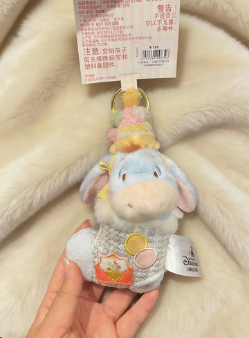 SHDL-Winnie the Pooh&Friends Eeyore Christmas Stocking Style Plush Keychain