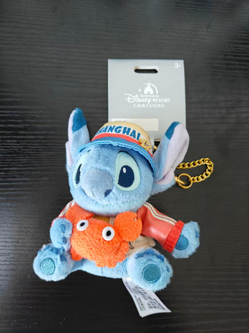 SHDL-'Stitch&Angel Roam Shanghai' Collection Stitch Plush Keychain