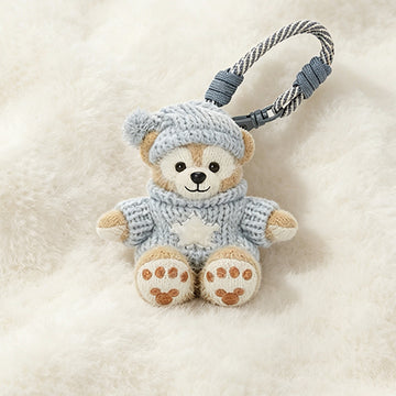 SHDL - Duffy and Friends Wearing Sweaters Plush Keychain