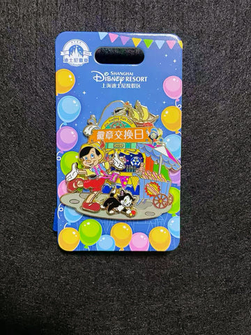 SHDL Pin Trading Fun Day Collection - Pinocchio & Figaro LE300